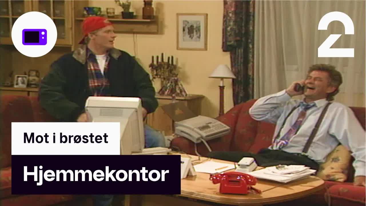 Karl og Nils utforsker hjemmekontoret