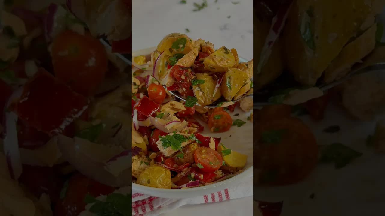 Salada de Batata com Salmão ou Atum