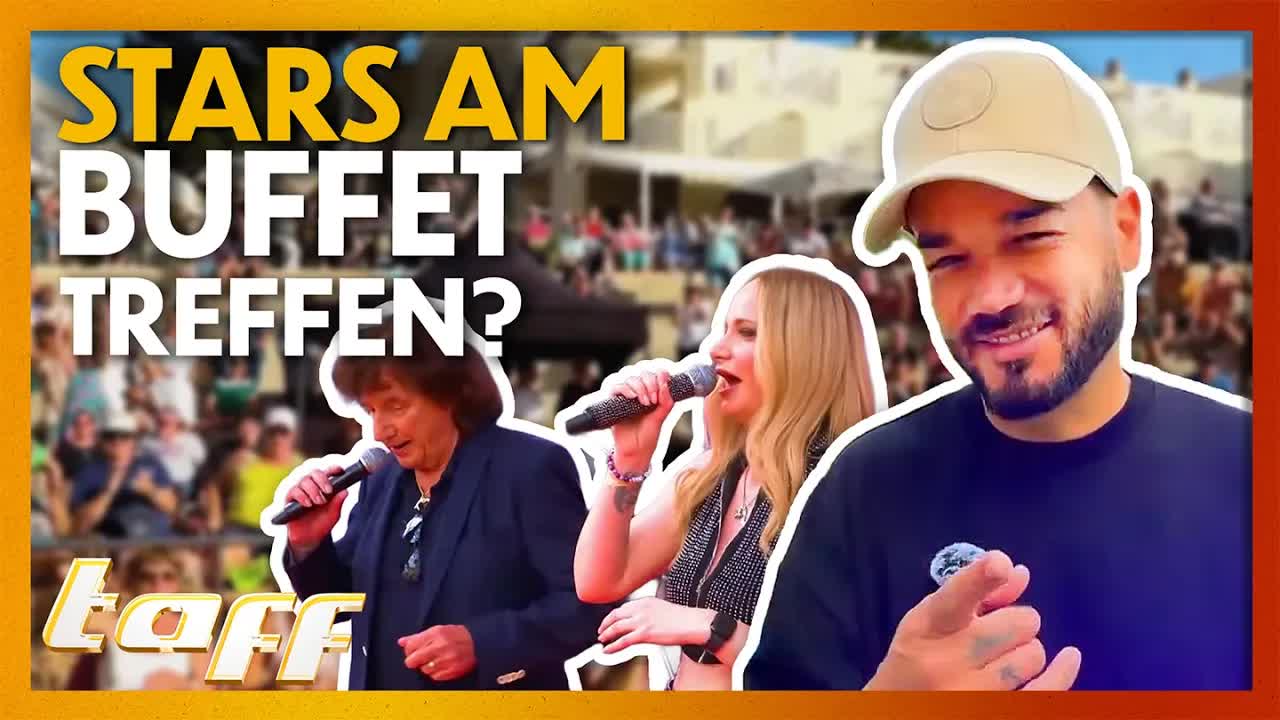 Schlagerstars und Fans im Mallorca-Urlaub