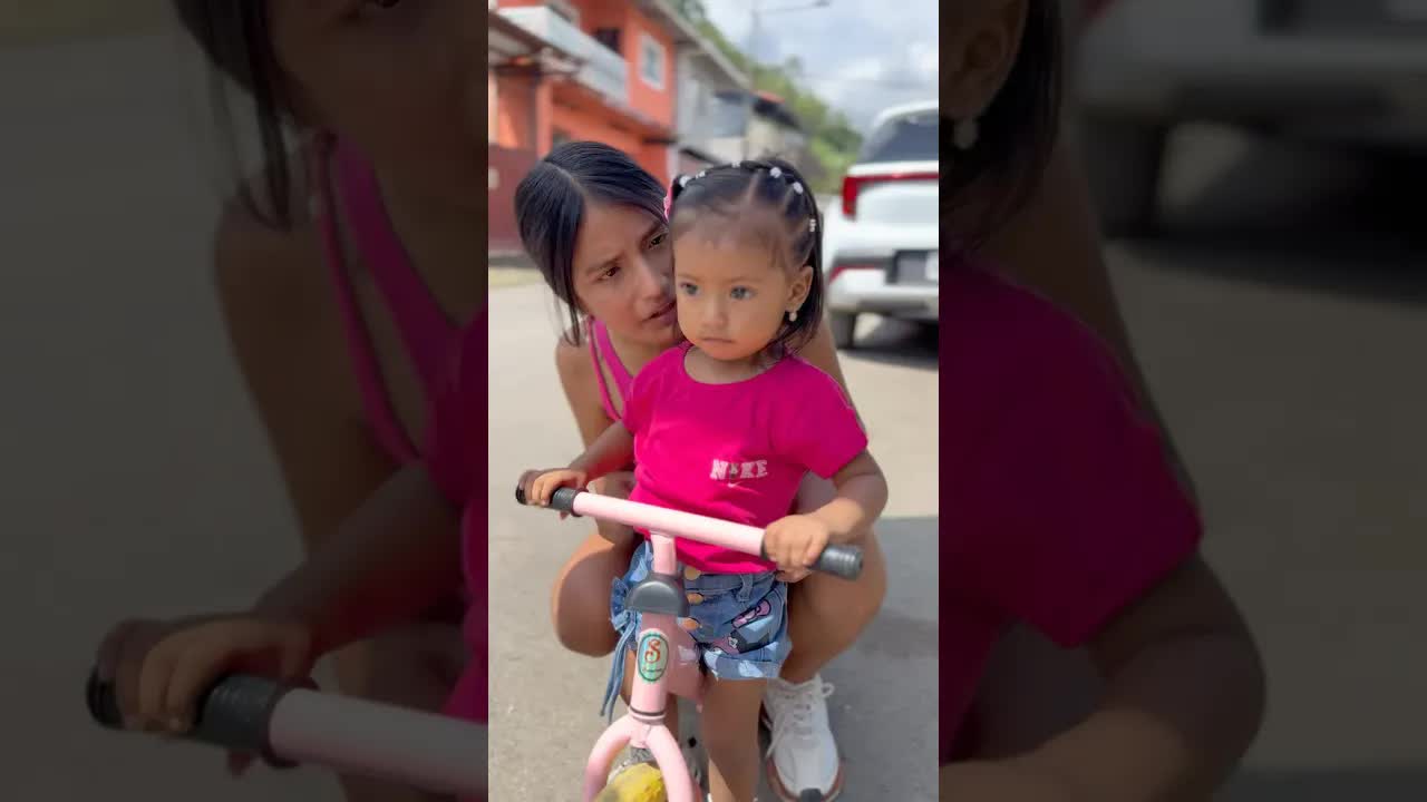Carrera de bicicletas entre Zoe y Michael