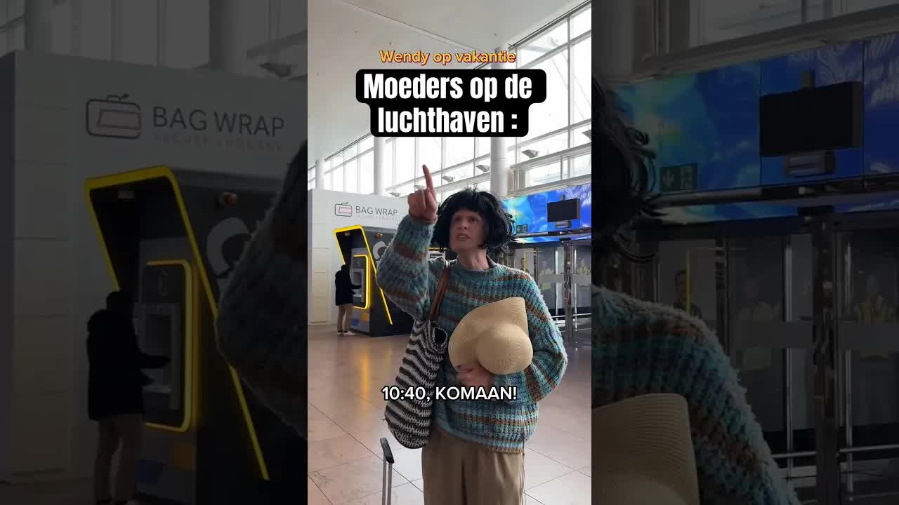 Moeders op de luchthaven: haast en chaos