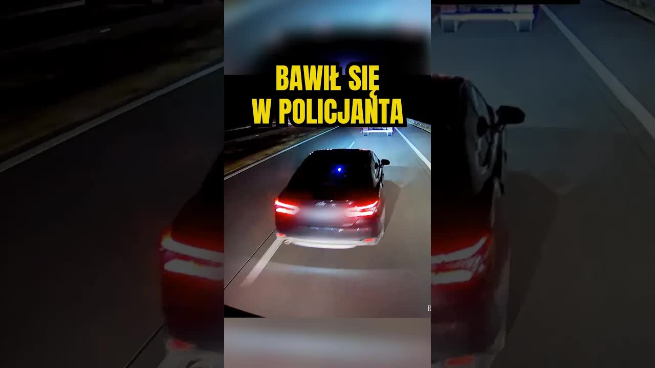 Kierowca Toyoty udaje policjanta na autostradzie A1