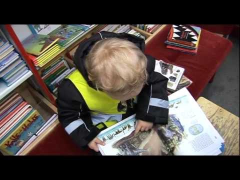 Lilla Arvid älskar dinosaurier och Bokbussen