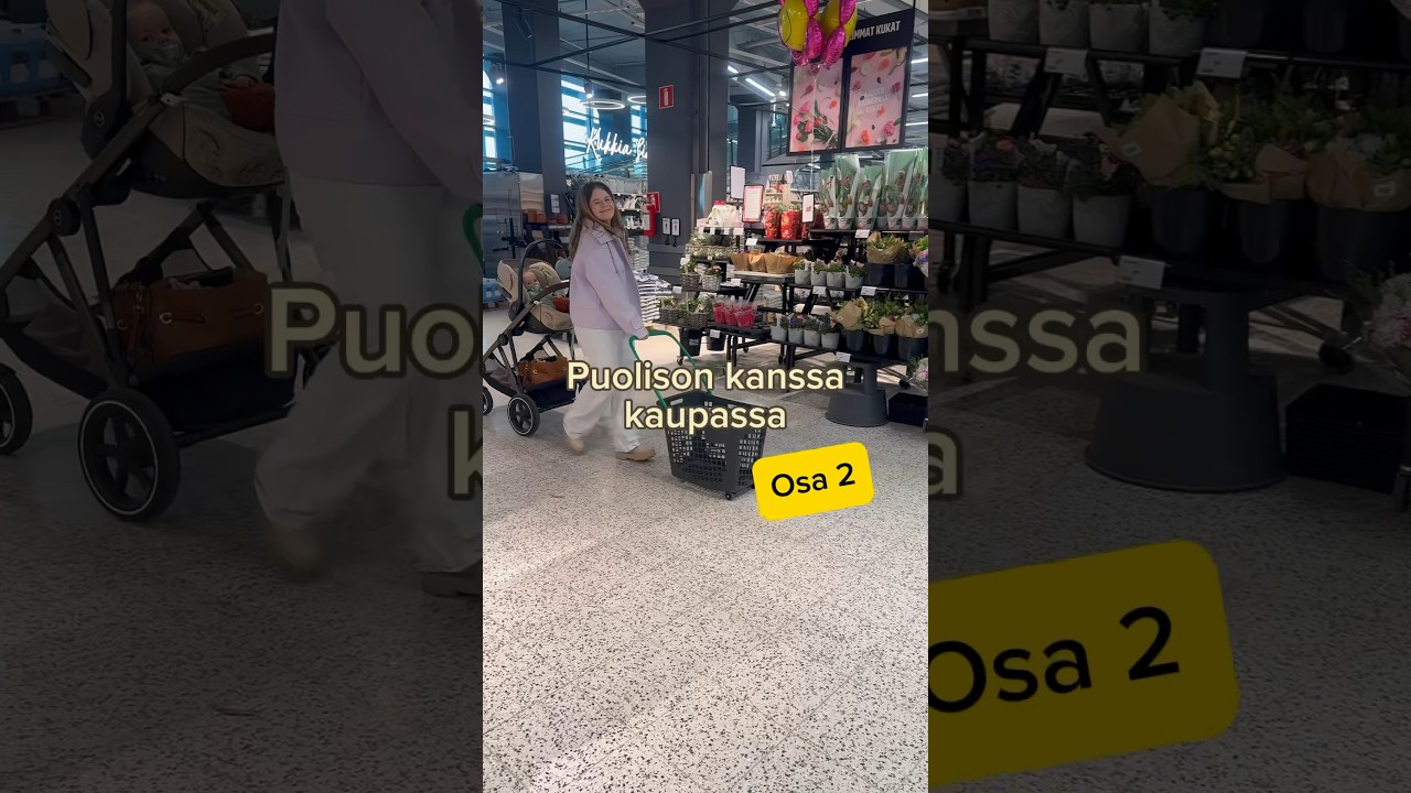 Kauppareissu puolison kanssa: Tarjouksia ja kukkia