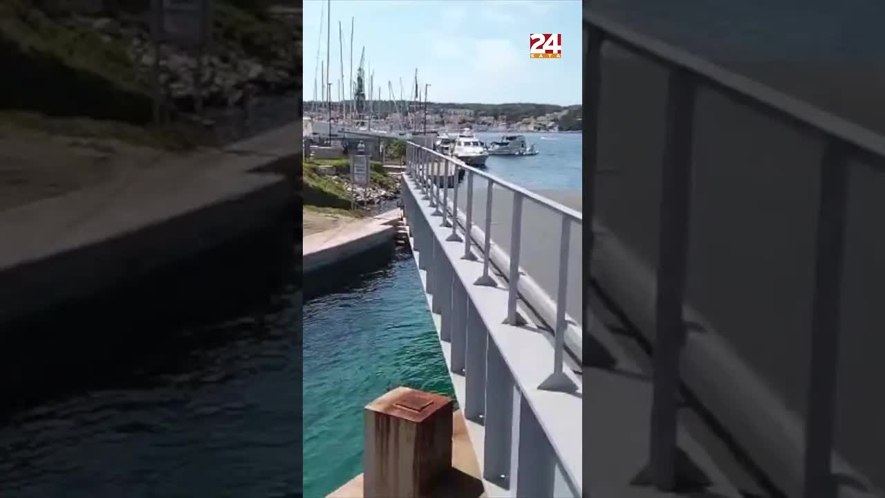 Vatrogasci spašavaju most na Malom Lošinju