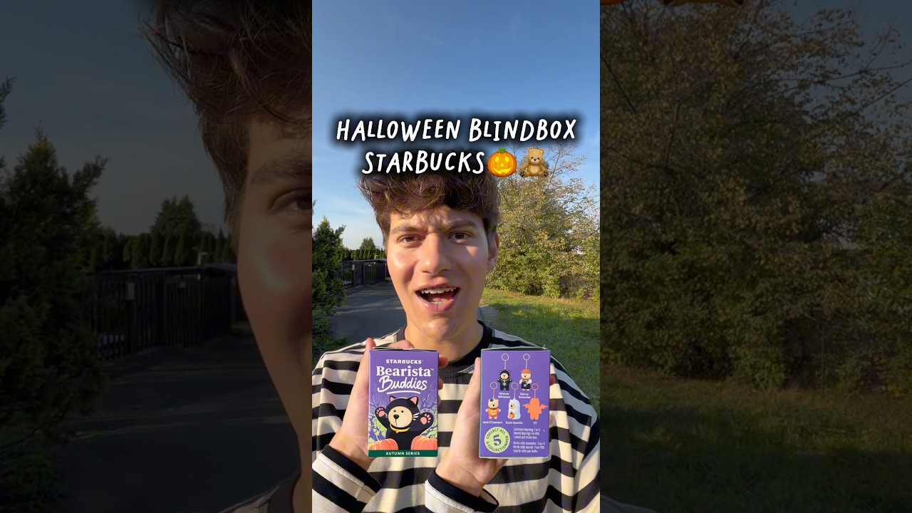 Otwieranie Halloweenowych Blind Boxów w Starbucksie