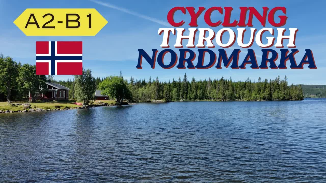 Sykler gjennom Nordmarka fra Grua til Oslo