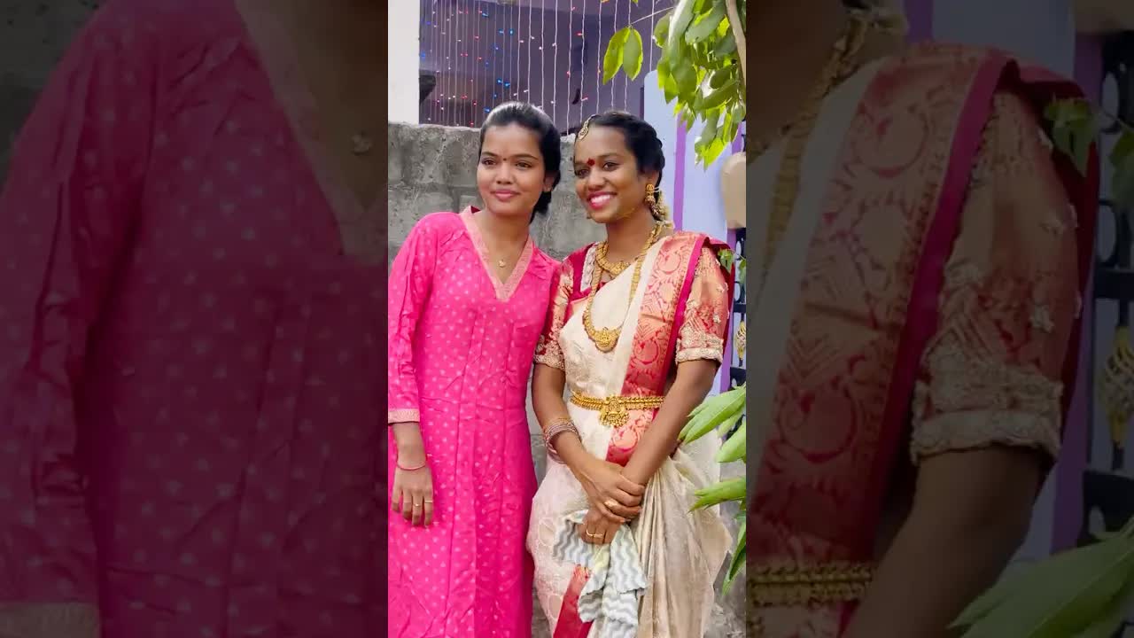 అక్క పెళ్లి కూతురుగా రెడీ అవుతూ