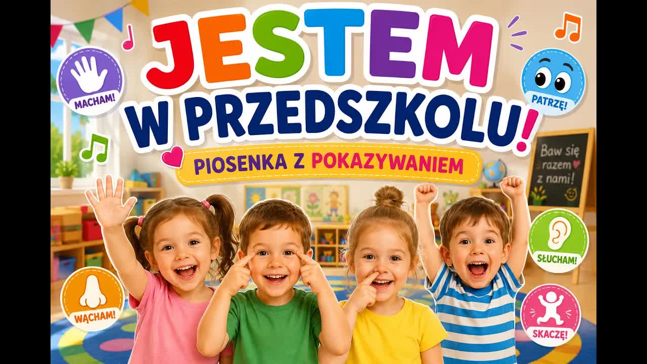 Jestem w przedszkolu: Piosenka z ruchem dla dzieci