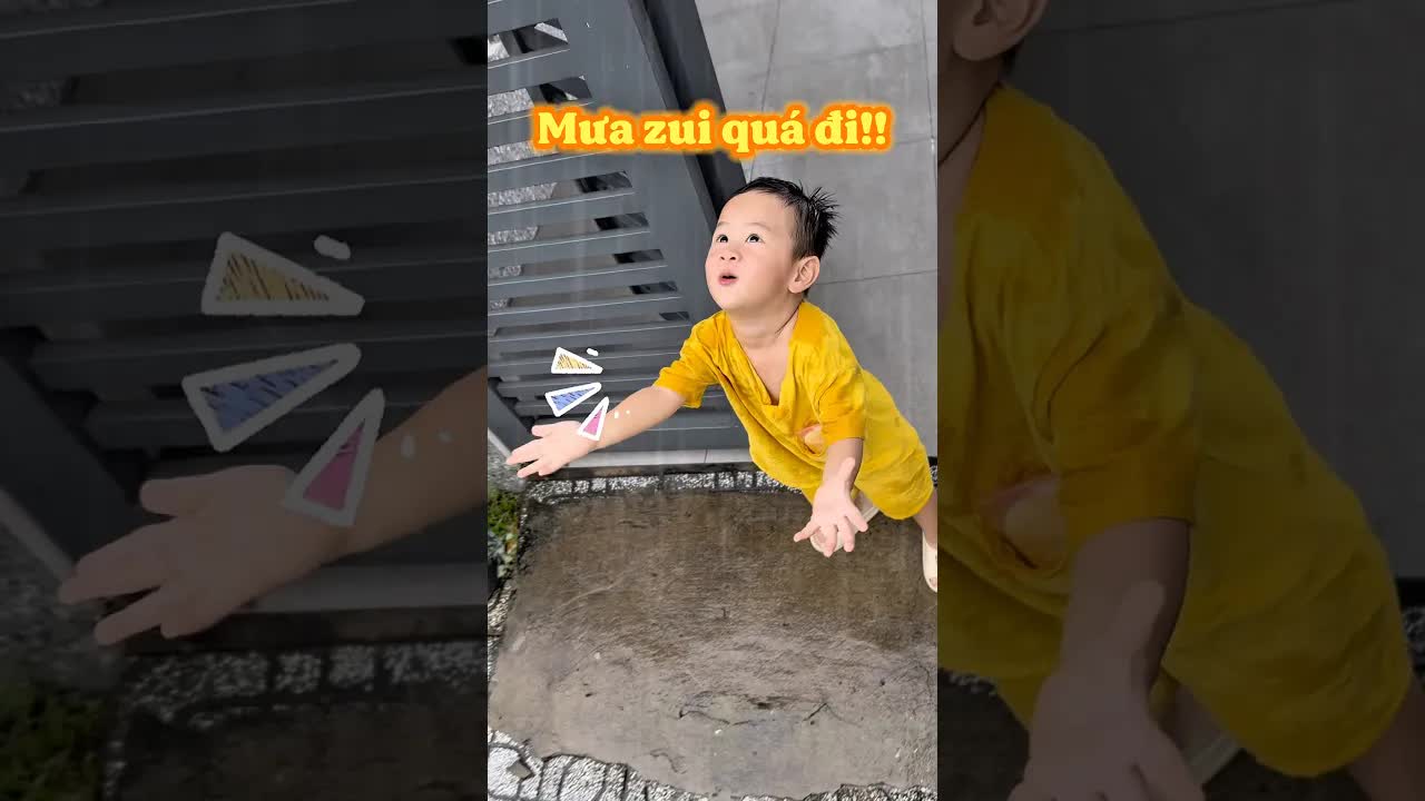 Pin Bá Tắm Mưa Vui Quá Đi Mẹ Ơi