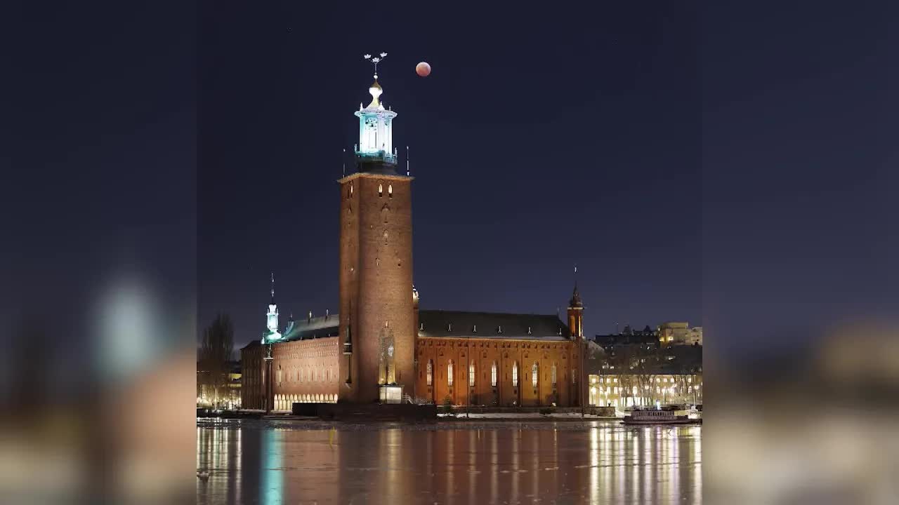 Förklaring av blodmåne och månförmörkelse