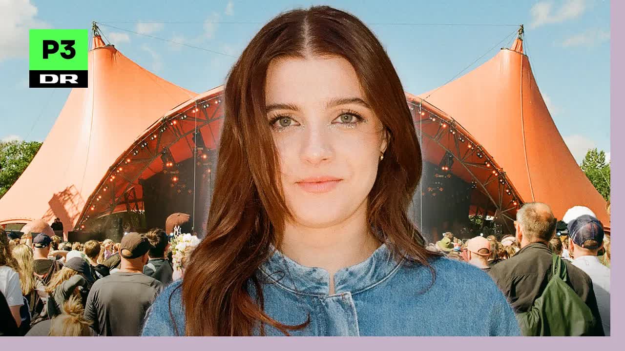 Ida Laurberg backstage på Roskilde Festival