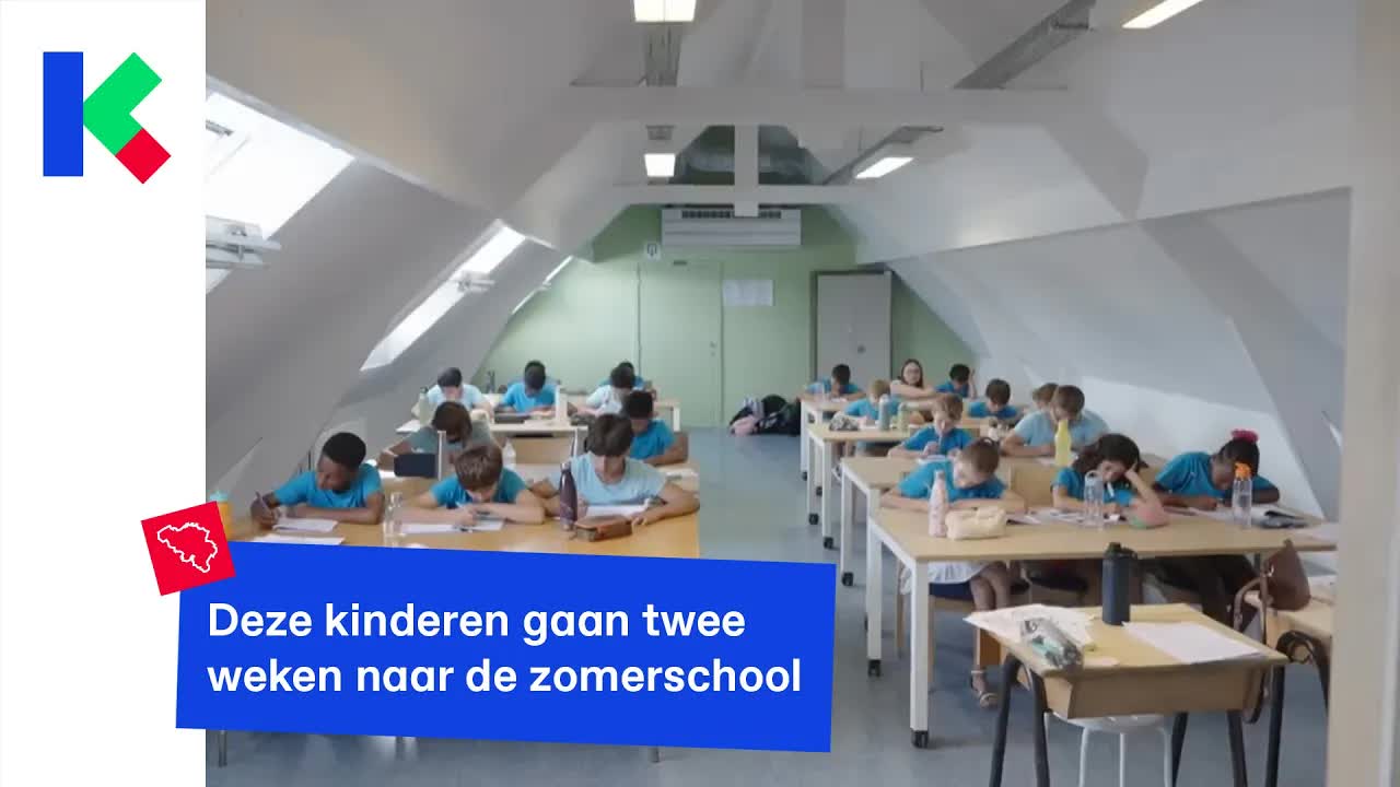 Kinderen op de zomerschool tijdens vakantie