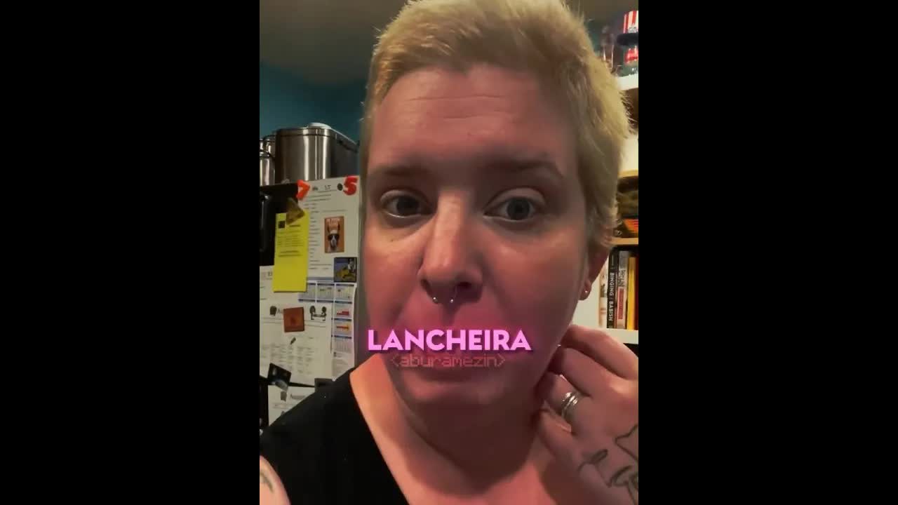 A filha quer lancheira vegana para a escola