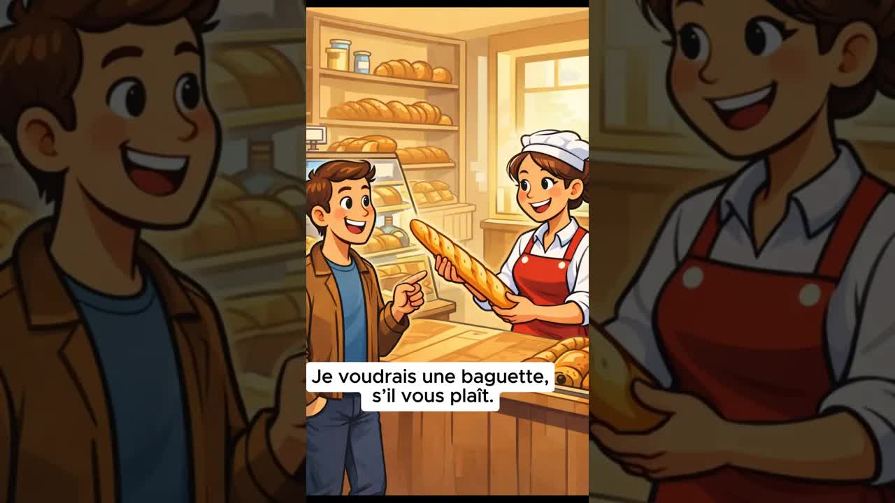 Dialogue simple à la boulangerie pour débutants