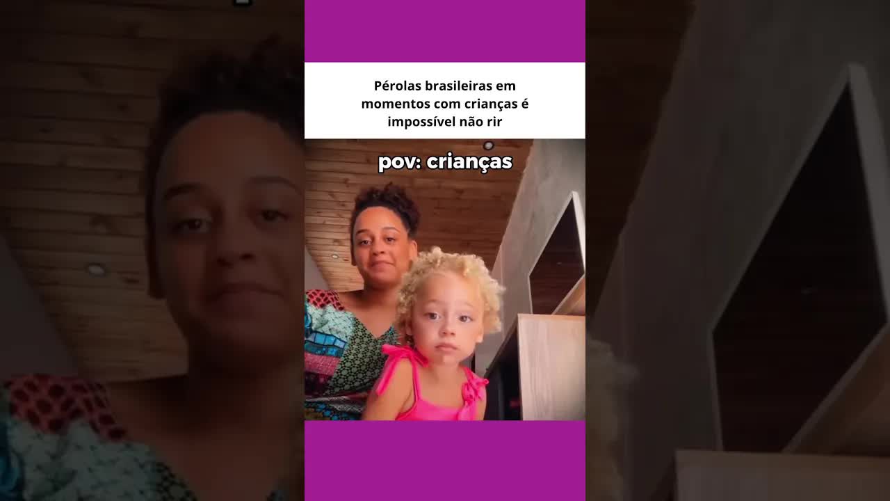 Momentos engraçados com crianças brasileiras