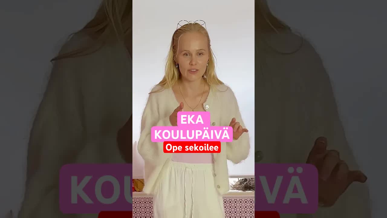 Ensimmäinen koulupäivä ja kesälomakertomukset