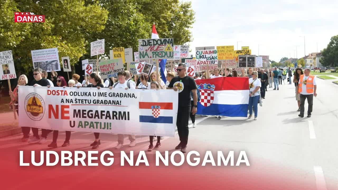 Protesti protiv megafarme u Ludbregu