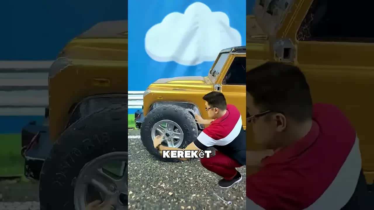 A fiú és az utcán álló autók