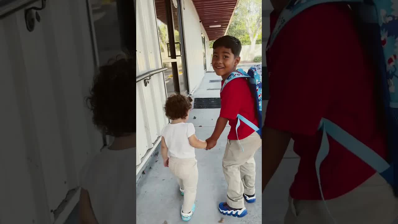 Sister Cries When Brother Goes To School
