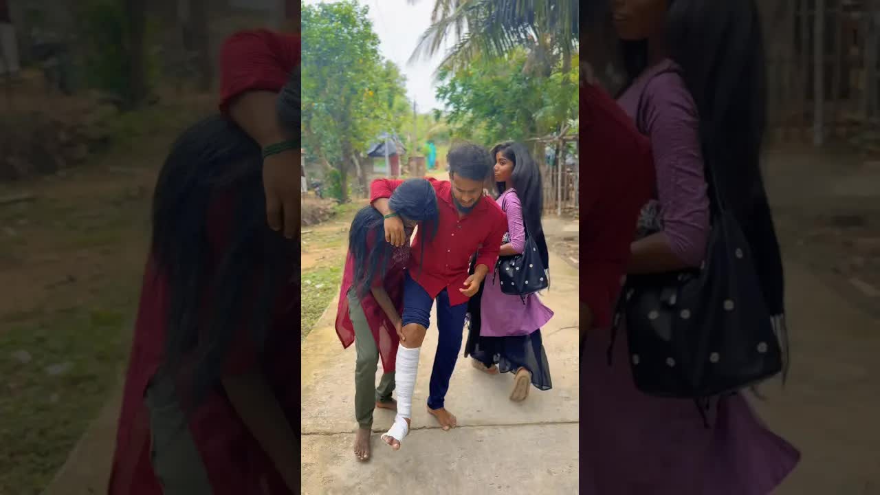 கால் வலிக்கும் கணவன் மற்றும் மனைவி சண்டை