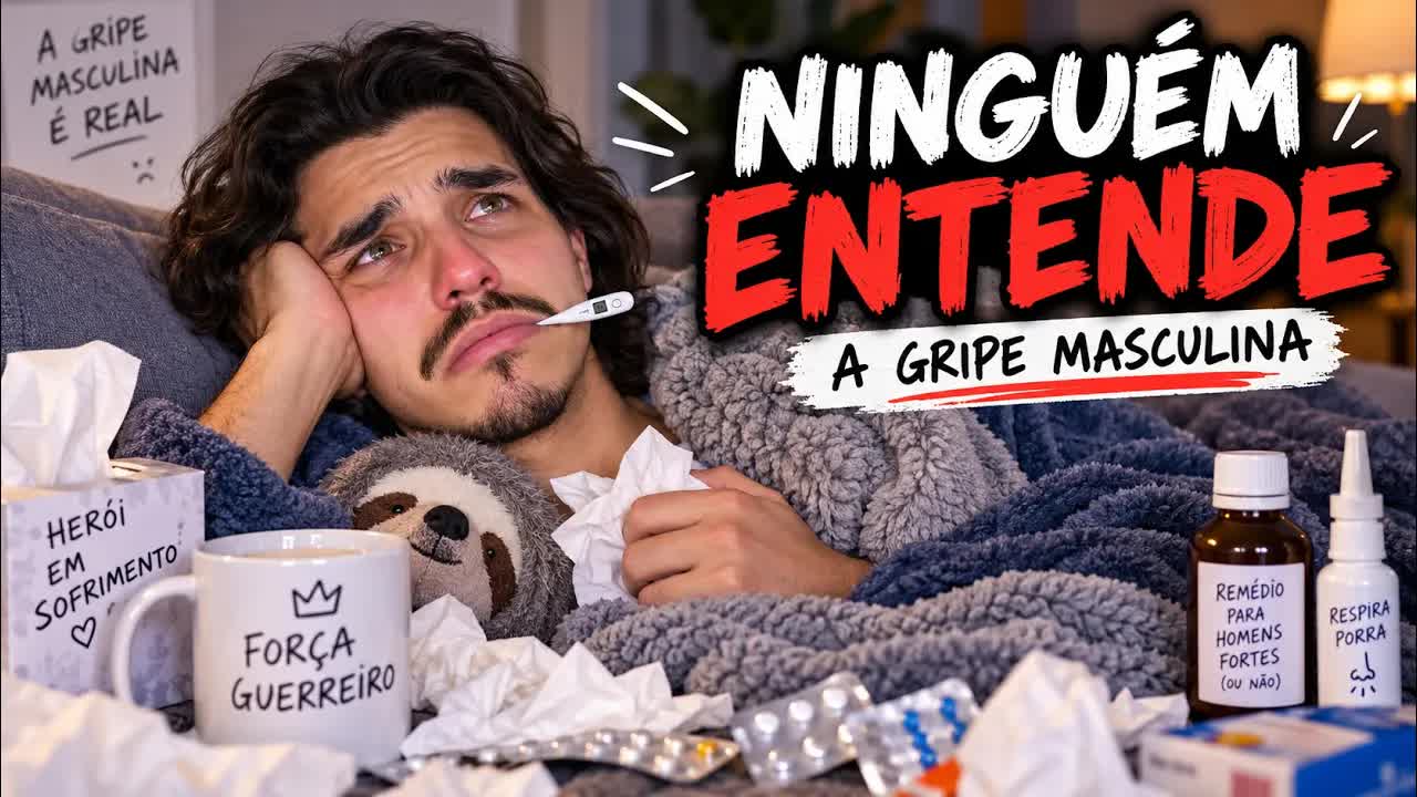A gripe masculina é a pior doença do mundo