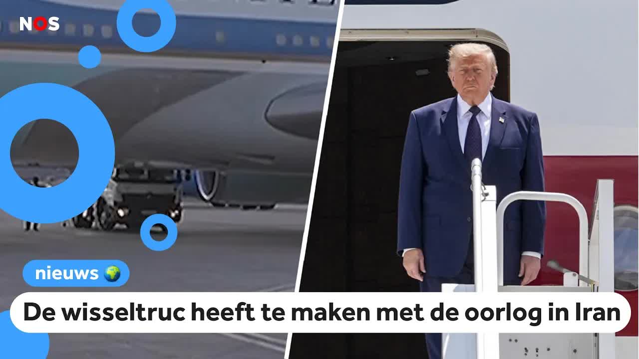 Trump wisselde stiekem van vliegtuig met cateringwagen