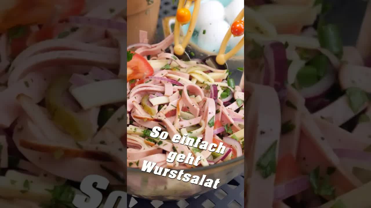 Leckerer Wurstsalat ganz einfach zubereitet