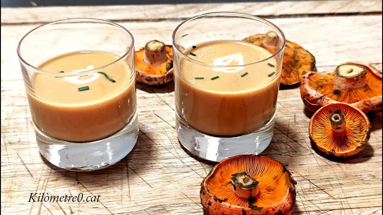 Com preparar una crema de bolets per a aperitiu