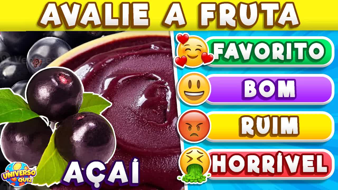 Quiz de Frutas: O Que Você Acha?