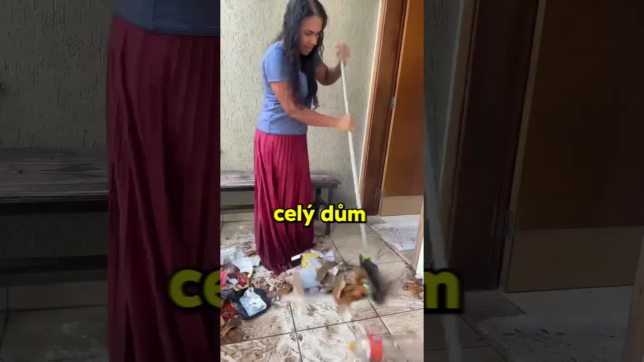 Nejrychlejší úklid v jejím životě
