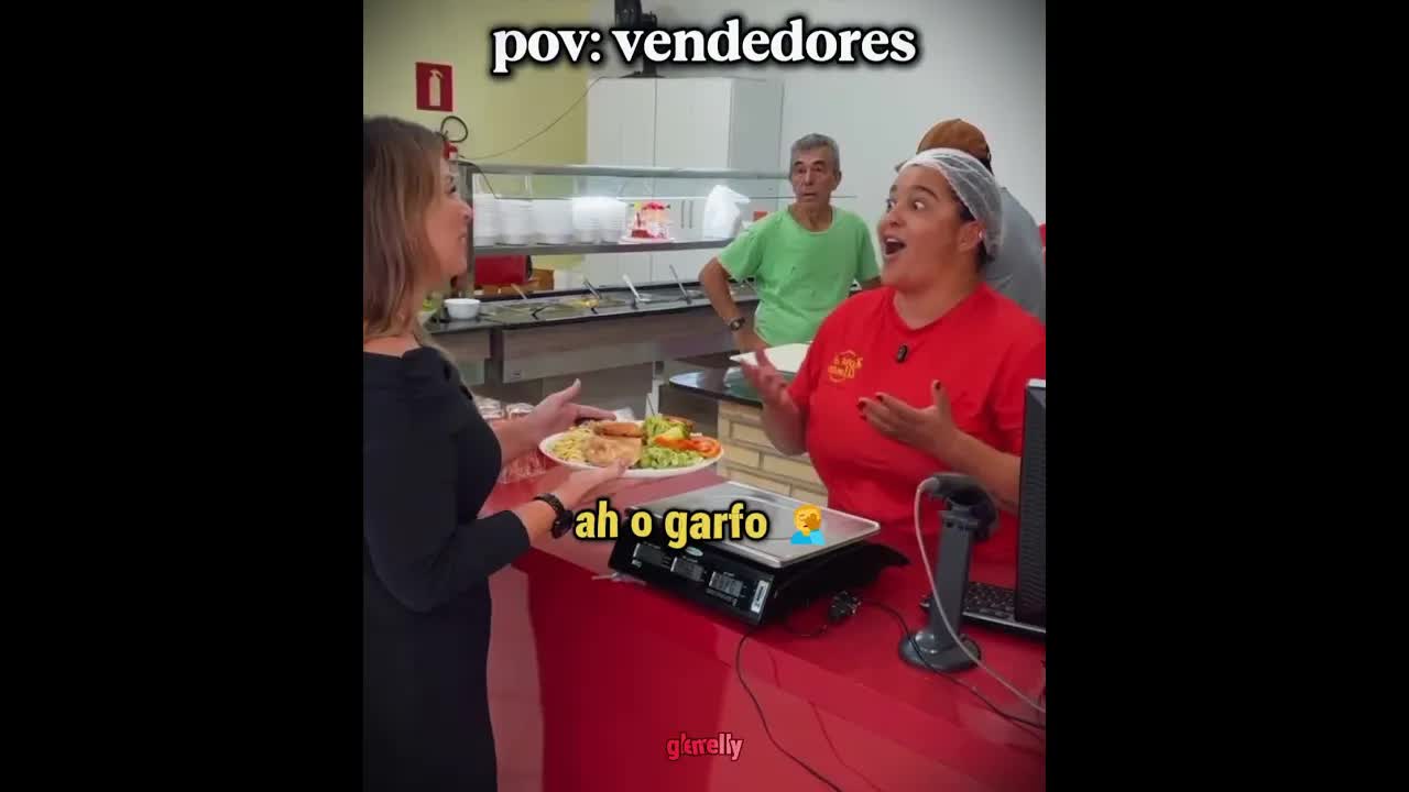 Ela sorriu demais quando o cartão foi recusado