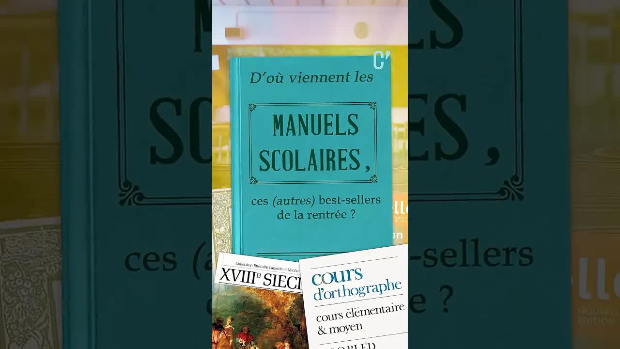 D'où viennent les manuels scolaires ?