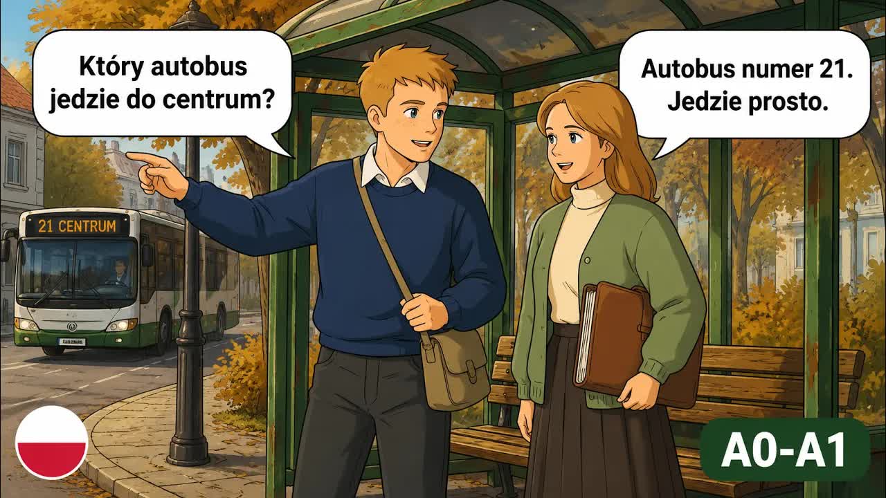Rozmowa na przystanku autobusowym