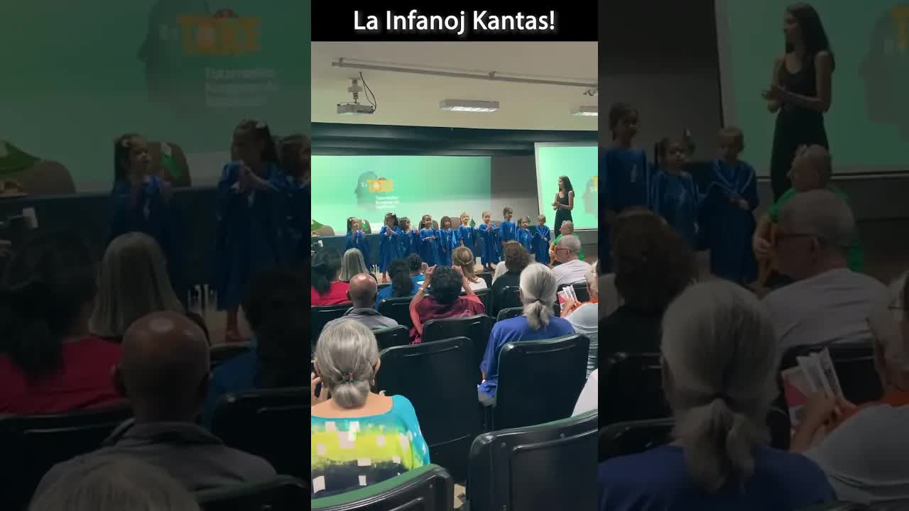 Infanaj kanzonetoj ĉe Solena Malfermo