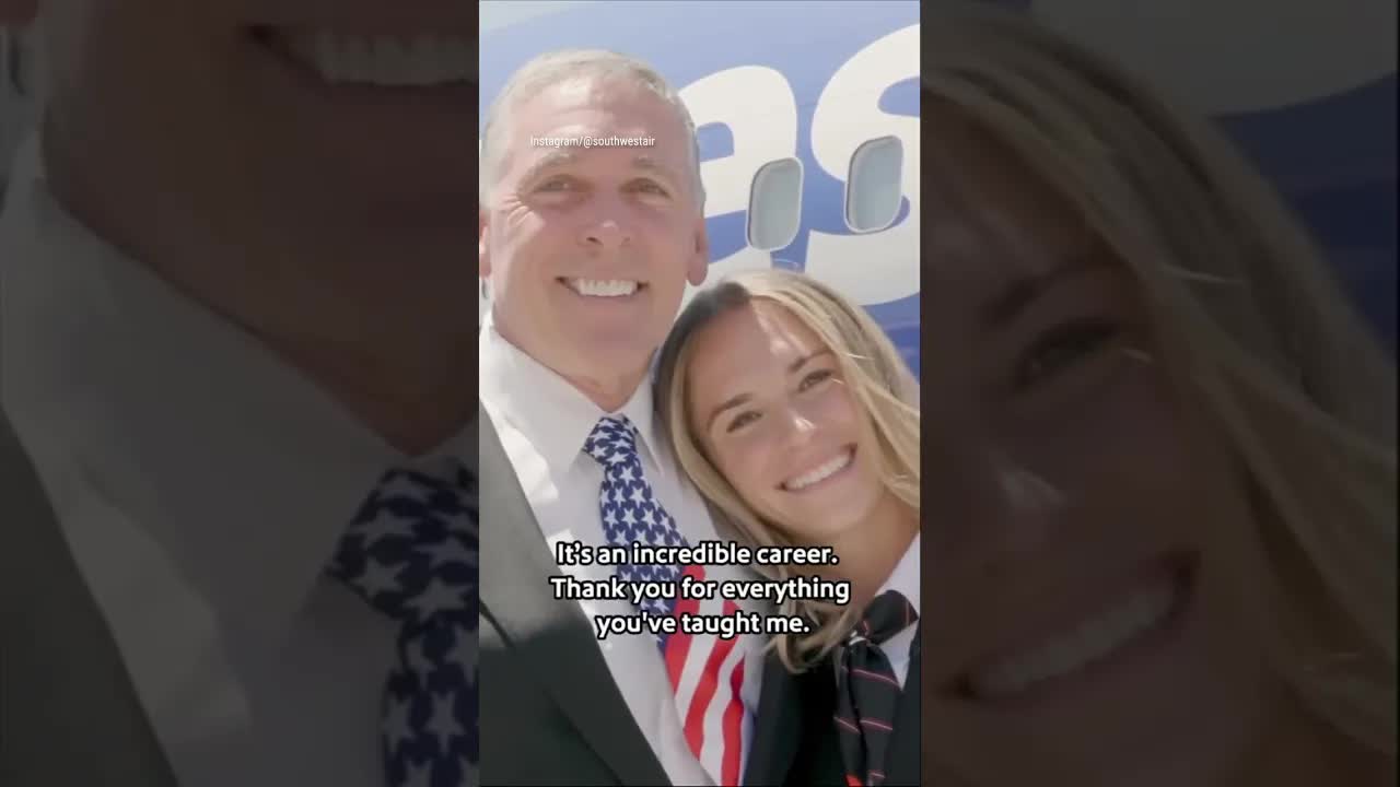 Pilot's Daughter Celebrates Dad's Final Flight