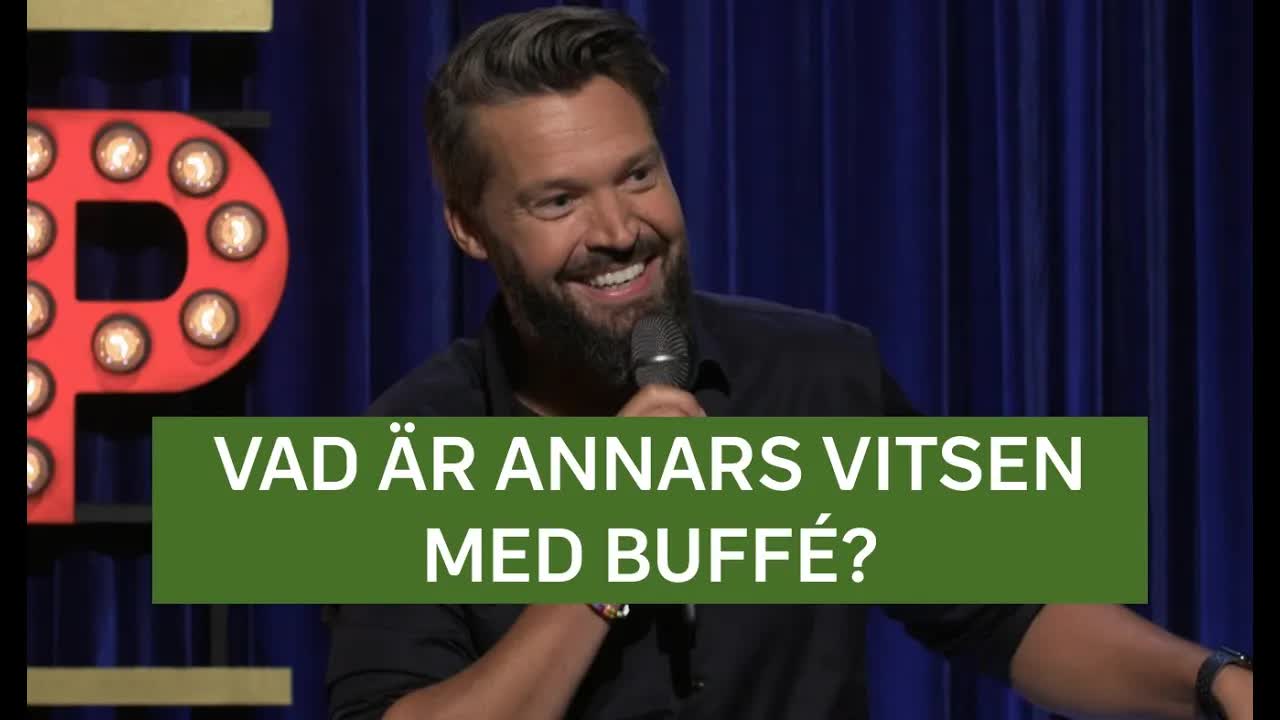 Humor om buffé och julbord