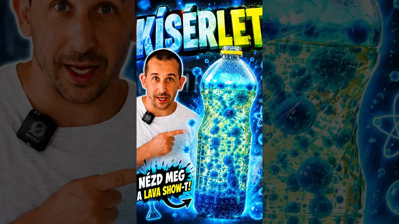Kísérlet olajjal, vízzel és pezsgőtablettával