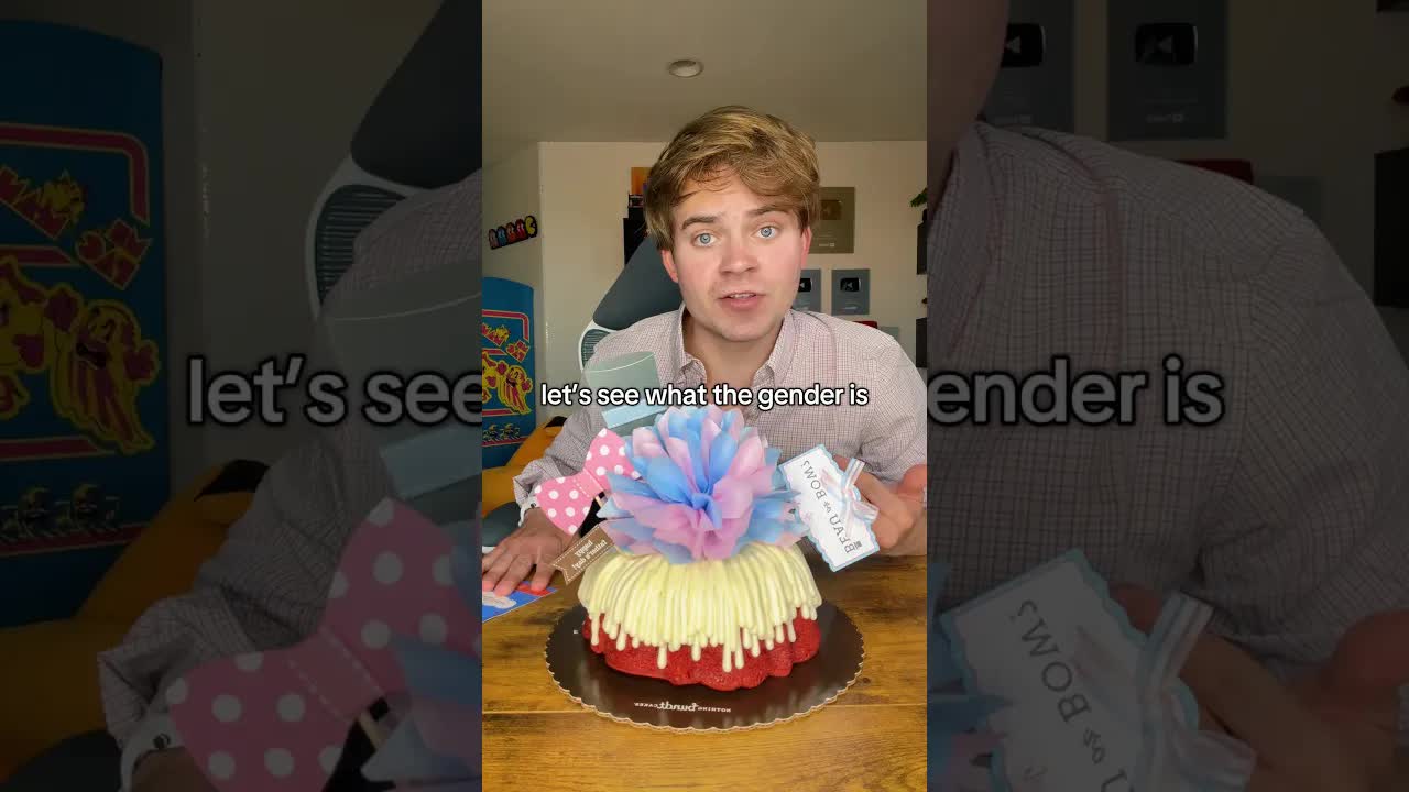 Opening A Mistaken Gender Reveal Cake At Home