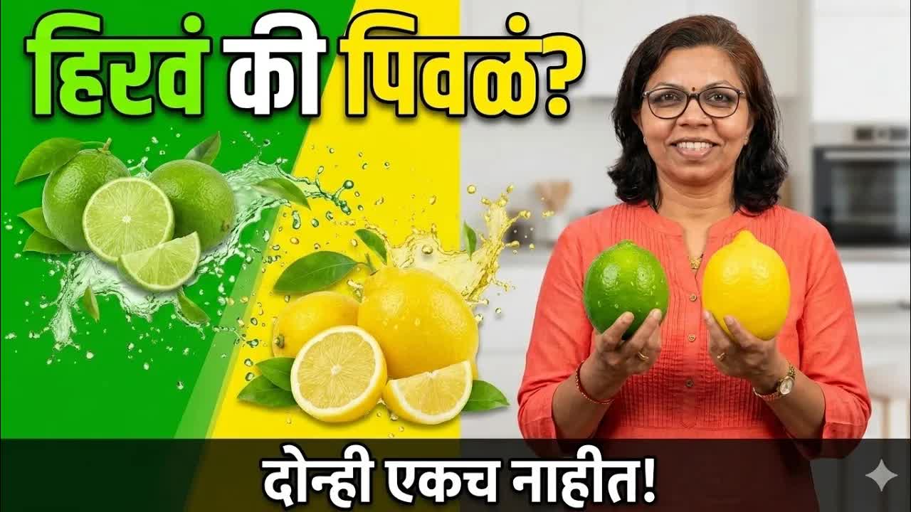 हिरव्या आणि पिवळ्या लिंबातील फरक समजा