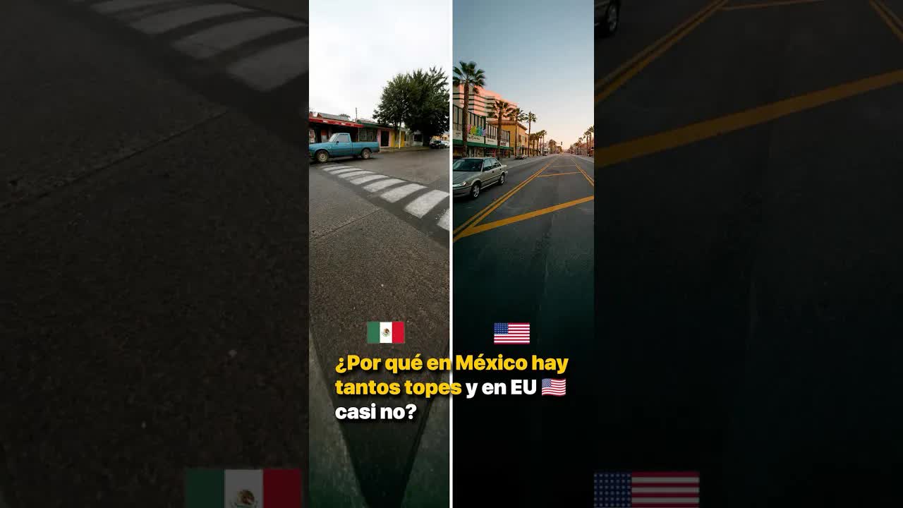 Por qué en México hay más topes que en EE.UU.