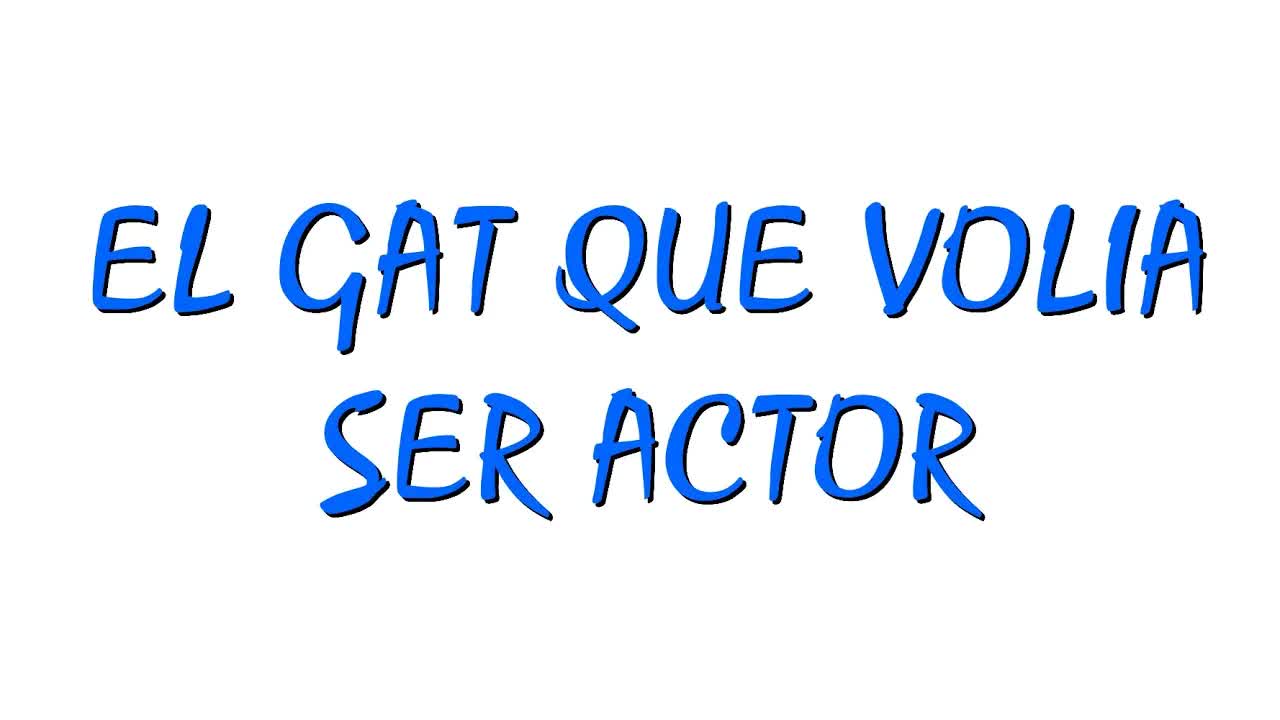 El conte del gat que volia ser actor