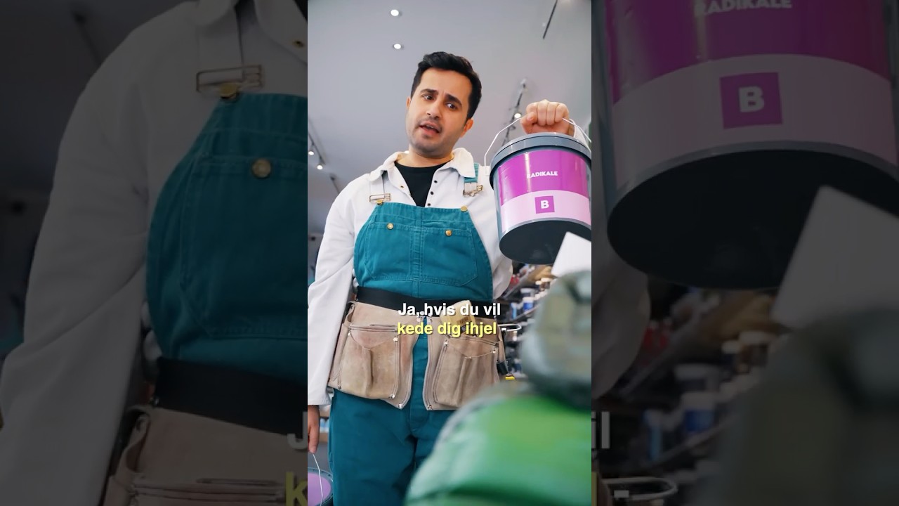 Satirisk farvevalg i butikken