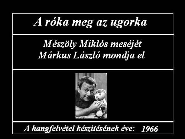 A róka és az ugorka mese