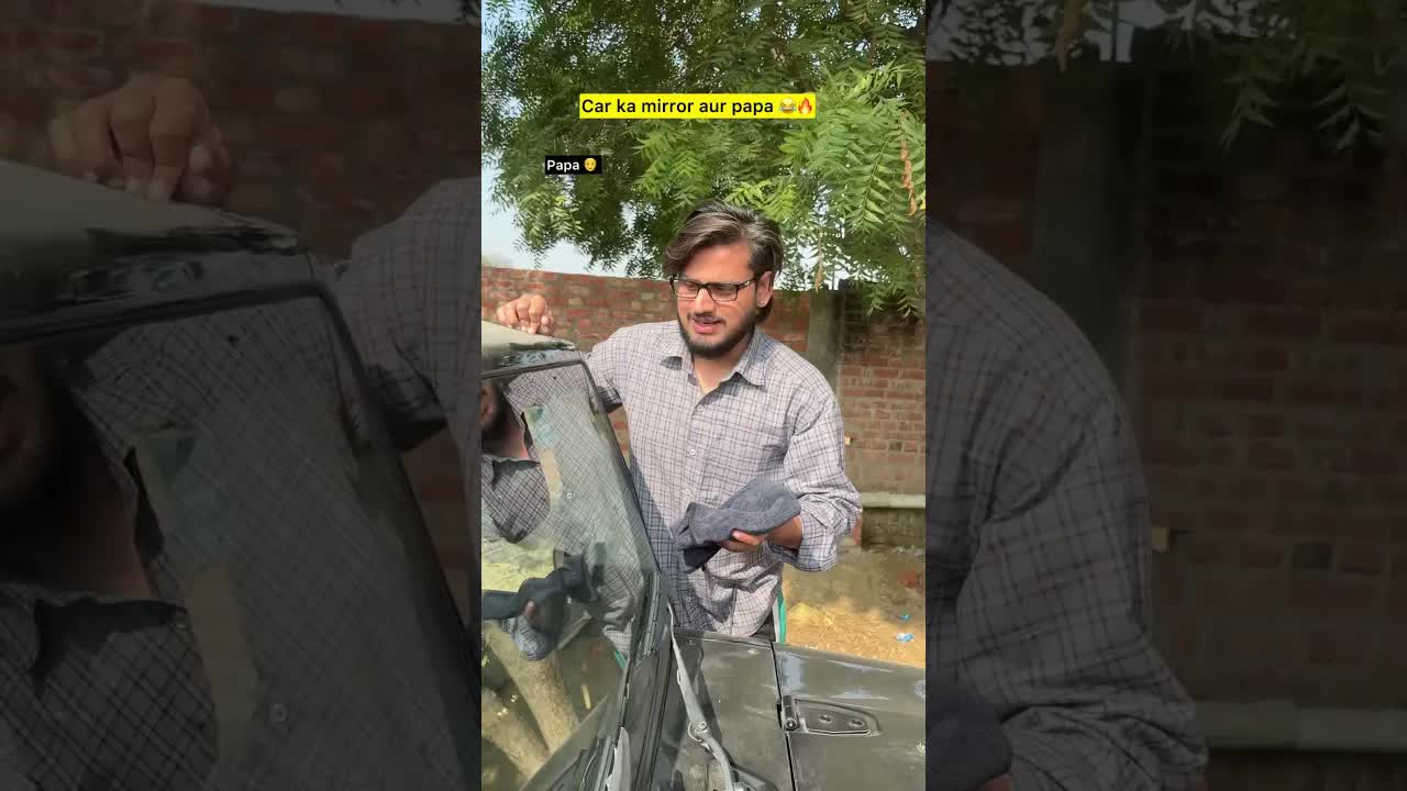 Car Mirror Cleaning Hack for Papa