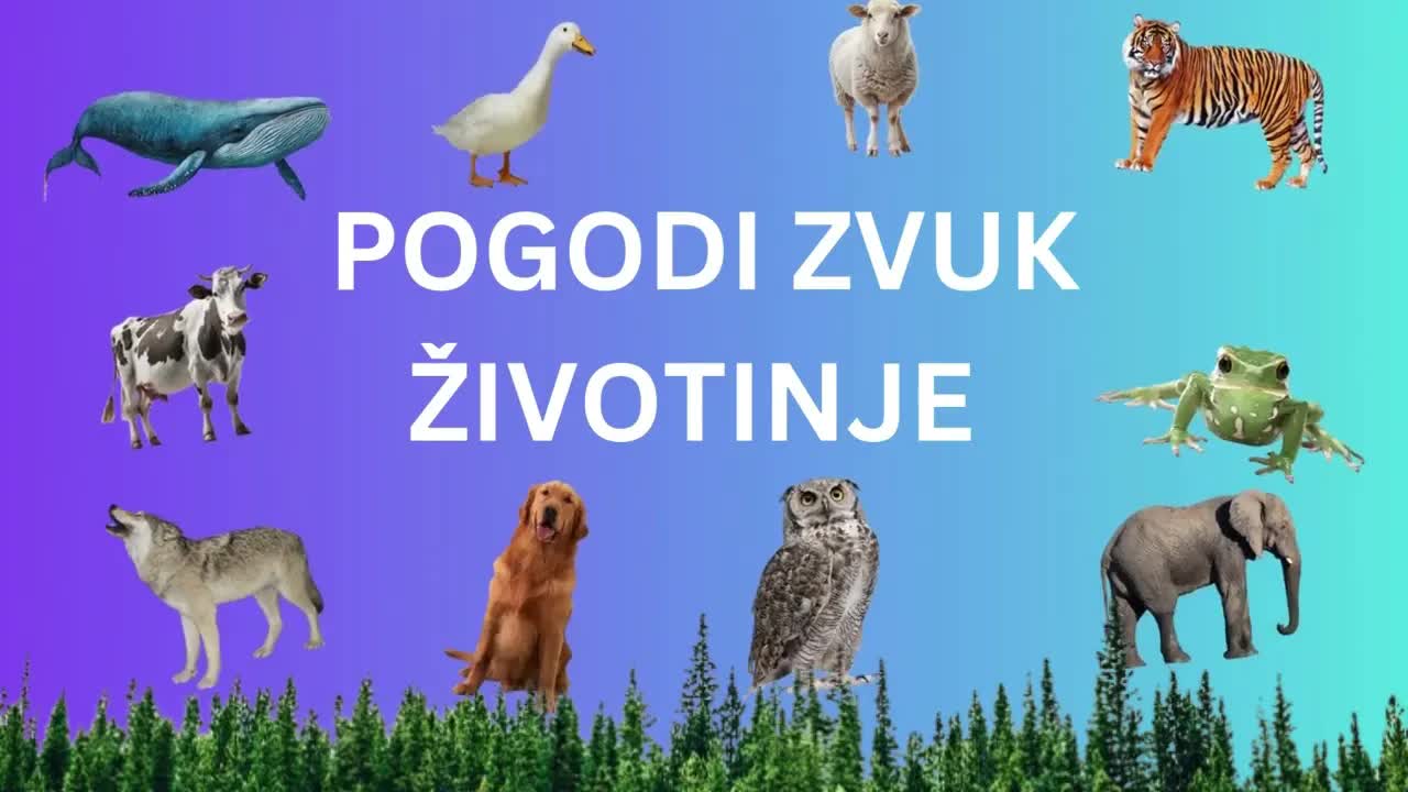 Kviz za Decu: Prepoznaj Životinju Po Zvuku
