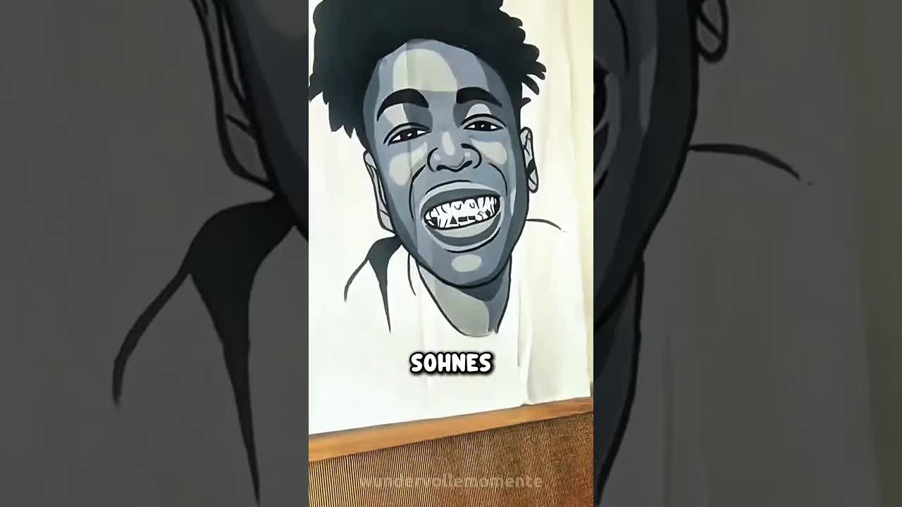 Ein Vater sieht das Bild seines verstorbenen Sohnes