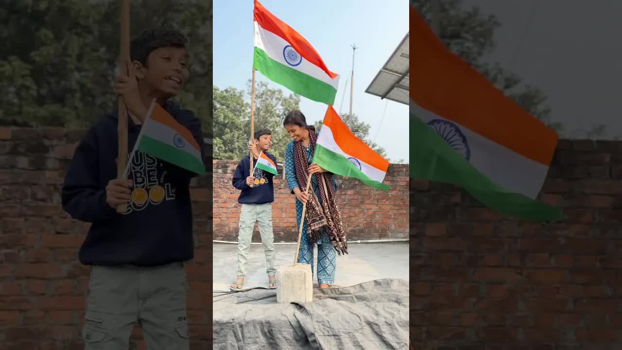 चीकू ने तिरंगा कहा लगाया?