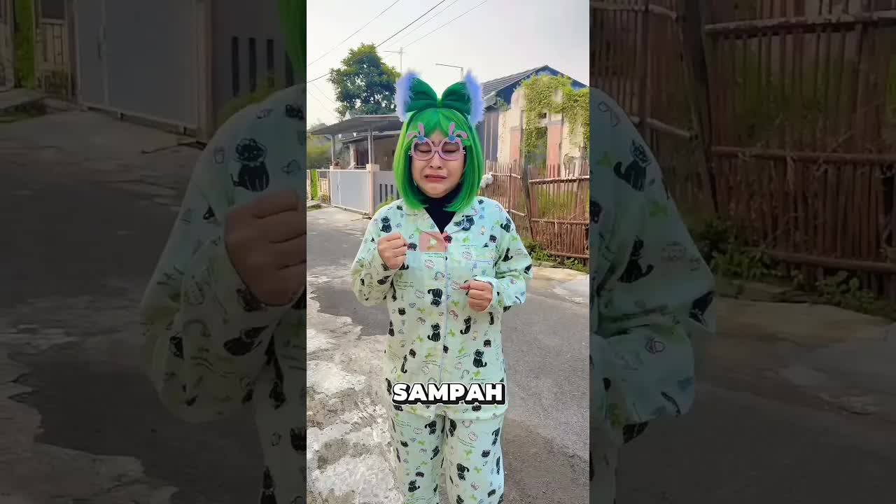 Erin Dimarah Pak Hansip Karena Buang Sampah Sembarangan