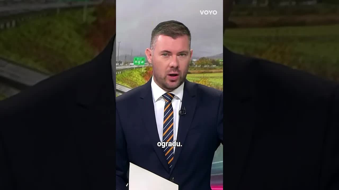 Lamborghini se zabio u ogradu na A1 kod Brinja